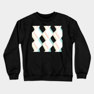 Beige Waves | Digital Illustration Crewneck Sweatshirt